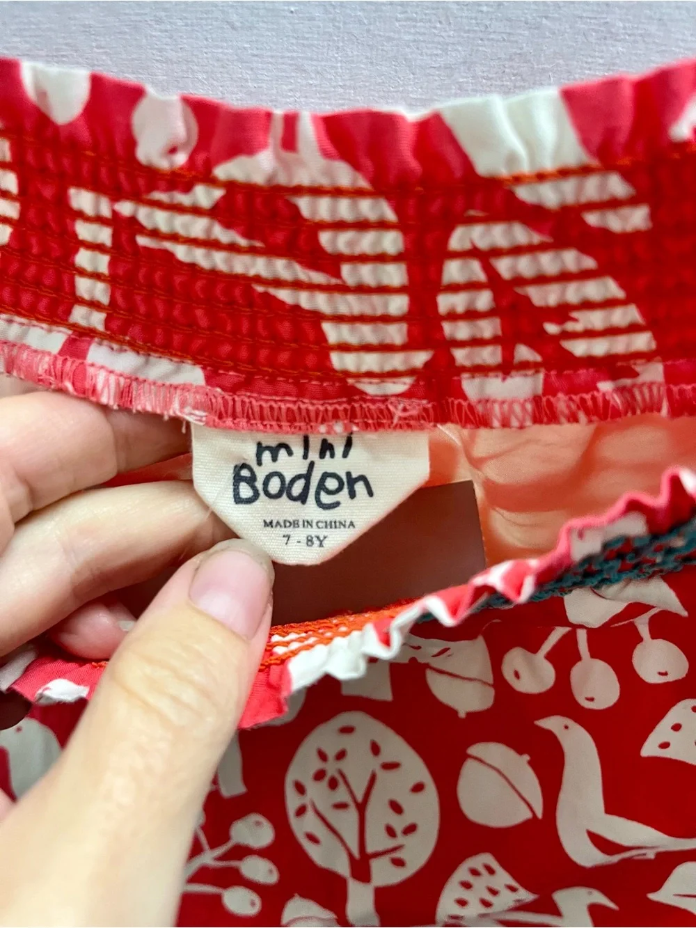 Mini Boden 100% Cotton Girls Dress 7-8Y